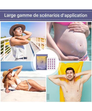 UV Detector Stickers | 24 Sunscreen Application Reminder Stickers - Broad Spectrum SPF Dots Water Resistant Reapplication Reminder for Outdoor Camping Sports and Travel - Buy Online on GoSupps.com