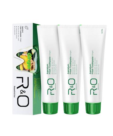 R&O Ginger Mint Fresh Toothpaste 3.53 oz - A Miracle for Oral Hygiene Maintains Fresh Breath Relieves Oral Discomfort Removes Dental Plaque (3)