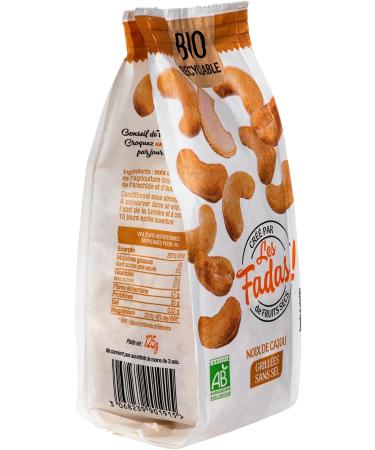 Les Fadas - Roasted Cashews Without Salt Organic 125g - Buy Online on GoSupps.com