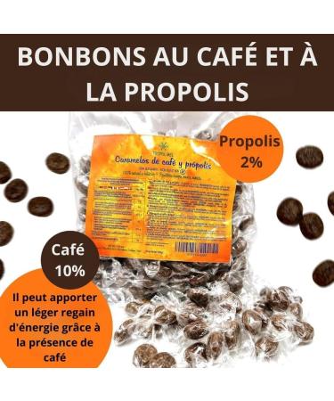 Propol-Mel - Coffee and Propolis Candy 500g | Sugar Free | Gluten Free | Handmade Spain | Oral and Throat Care | Intense Coffee and Propolis | For Bad Breath - Buy Online on GoSupps.com