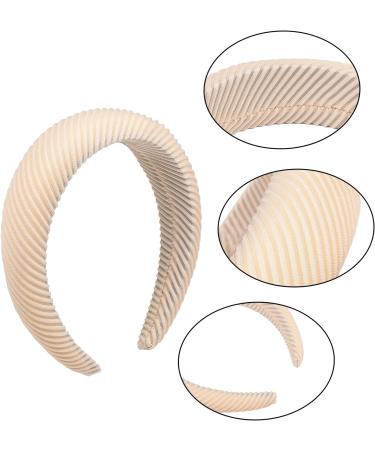 MFUOE Soft Sponge Headbands Thicken Stripes Headband Headband Wide Non Slip Hair Band for Face Washing Makeup and Outdoor Hair Accessories - Buy Online on GoSupps.com