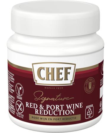 CHEF R duction de Vin Rouge et Porto - En P te - Avec chalote - Id al pour Sauce Cuisson Longue Assaisonnement - Gain de temps en Cuisine - Aide Culinaire Fonds Fumet - Pot de 580g Vin Rouge et Porto 580g - Buy Online on GoSupps.com