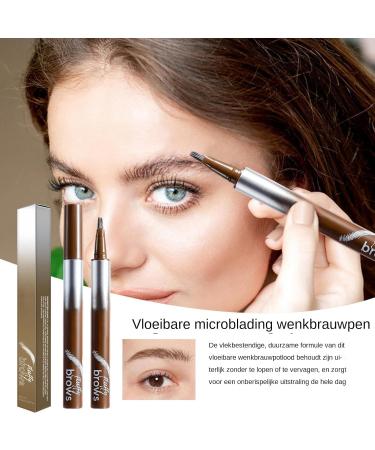 zwxqe Liquid Microblading Eyebrow Pen Liquid Eyebrow Pencil Waterproof Eyebrow Pen LongLasting Brow Pencil Precise Liquid Brow Pen Natural Eyebrow Color Pen SmudgeProof Eyebrow Pencil 02 - Buy Online on GoSupps.com