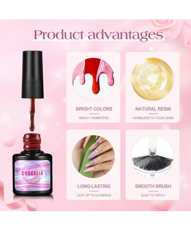 Professional Gel Nail Polish Kit with UV Light - 20pcs Set with 36W Lamp, Base & Top Coat, Rhinestones, and Tools - Ultimate Manicure Set for Women - Buy Online on GoSupps.com