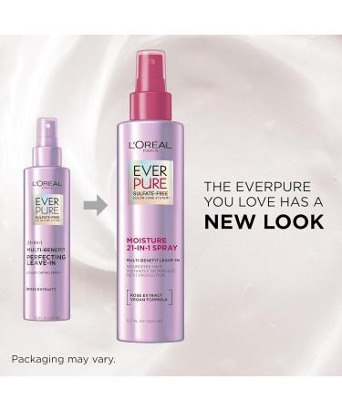 L'Oreal Paris EverPure Sulfate Free 21-in-1 Color Caring Detangling Spray | Hydrates & Nourishes | UV Filter | Vegan & Paraben Free | 6.7 fl oz - Buy Online on GoSupps.com