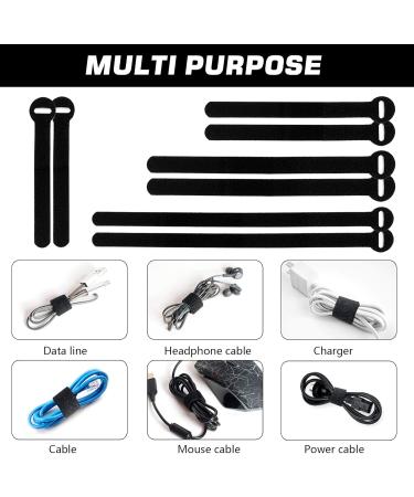 HAVE ME TD Reusable Cable Ties - 4+6+8+10inch - Black - 150PCS - Buy Online on GoSupps.com