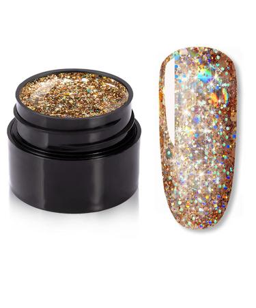 Glitter Diamond Gel Nail Polish Bright For Glitter Painting Nail Art Design Poly UV Top Base Primer For Manicure (4)