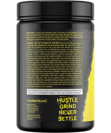 PharmaFreak Stacked Freak 3D Pre-Workout Powder Limited Edition Mango Peach | Energy Focus & Pump Booster | Betaine Citrulline & Caffeine 14.1oz (400g) - Buy Online on GoSupps.com