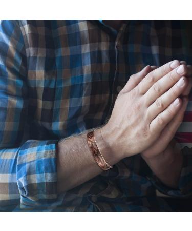 Men's Viking Copper Bracelet | Magnetic Therapy for Arthritis | Adjustable 7.5 Cuff - Buy Online on GoSupps.com