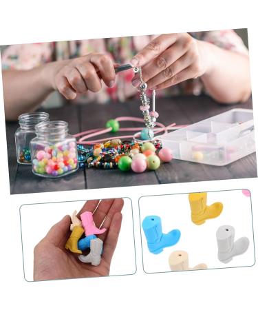 Healvian 18 Pcs DIY Silicone Beads - Necklace Crafts & Teething Toy Charms - Assorted Colors - 3x1.4x1cm - Buy Online on GoSupps.com