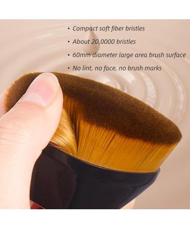 Foundation Makeup Brush 3Pcs Face Blush Liquid Powder Foundation Brush High-Density Seamless Foundation Brush Suitable for Mixed Liquid Cream Or Powder Cosmetic - Buy Online on GoSupps.com