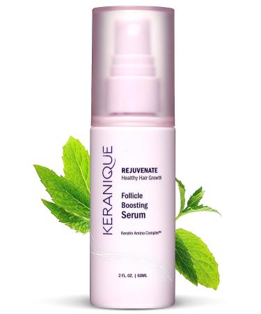 Keranique Follicle Boosting Serum for Healthy Hair Growth with Keratin Amino Complex. Fights build-up of DHT, nourishes scalp, stimulates hair follicles. Use daily for thicker fuller healthier hair