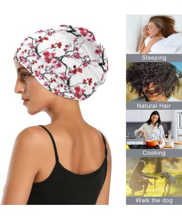 Oyihfvs Slouchy Beanie Sleep Cap | Lightweight Satin Bonnet | Cozy Night Cap | Casual Hat for Sleeping - One Size Multi 19 - Buy Online on GoSupps.com