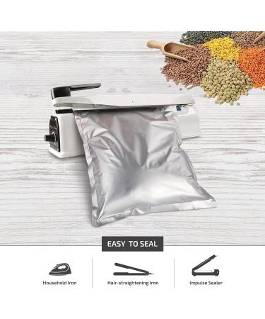 Buy Mylar Bags (5 MIL 38.1 x 33.9 cm) with 300 CC Oxygen Absorbers for Long-Term Food Storage - Bulk Options Available - Buy Online on GoSupps.com