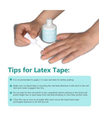 15ML White Latex Liquid Nail Polish Barrier - Peel Off Cuticle Guard for Fast Dry Application - Buy Online on GoSupps.com