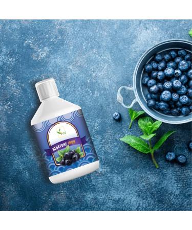 Bluetone Liquid Iron Supplement for Vegans and Vegetarians - Natural Mixed Fruit Flavor - 500ml - Buy Online on GoSupps.com