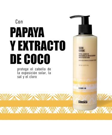  Glossco Glossco Revitalizing Cream protects hair against sun exposure salt and chlorine 240 ml - Buy Online on GoSupps.com