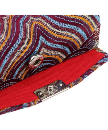 Oshhni Retro Holder Box with Mirror - Chinese Costume Design Embroidered Lipstick Case - Camouflage - International Shipping Available - Buy Online on GoSupps.com