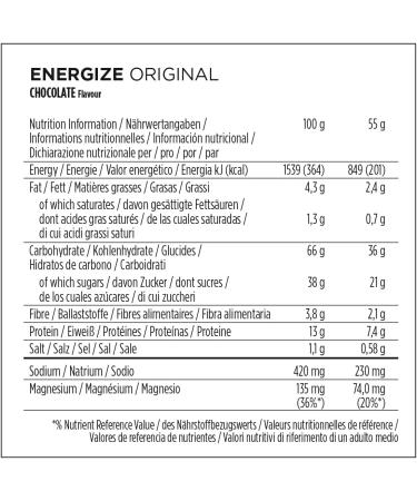 Powerbar Energize Original Chocolate 15x55g - High Carb Energy Bar + C2MAX Magnesium and Sodium - Buy Online on GoSupps.com