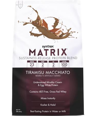 Syntrax Nutrition Matrix Protein Powder - Tiramisu Macchiato 2 lbs - Premium Sustained-Release Protein Blend for Optimal Fitness - Buy Online on GoSupps.com