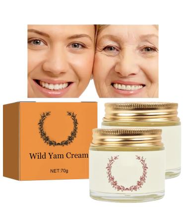 Wild Yam Cream Anti Aging Womens Face Cream Gift Sets Natural Wild Yam Cream for Women & Men Vitamin C Face Cream Anti Redness & Enhance Skin Vitality Wild Yam Skin Moisturizer Daily User for Dry Skin 1