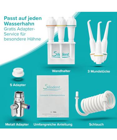 Silodent Oral Shower - Sustainable Tap-Activated Tooth Cleaner for Braces & Travel | Eco-Friendly Wireless Solution for a Healthier Smile - Buy Online on GoSupps.com