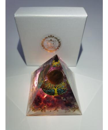 Ycyiingcheng Crystal Orgonite Pyramid - Energy Protection & Chakra Healing Crystals for Positive Energy, Reiki Supplies - Home Decor Gift - Buy Online on GoSupps.com