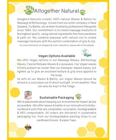 Buy Songbird Vegan Facial Release Wax EcoTub 100g Eco-Friendly Skincare for All | International Shipping Available - Buy Online on GoSupps.com