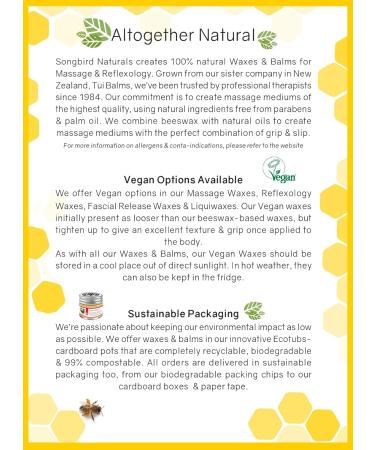 Buy Songbird Sports Massage Wax (100g) - Premium Pain Relief & Muscle Care | International Shipping - Buy Online on GoSupps.com