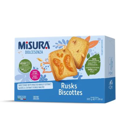 Misura Dolcesenza Rusks No Sugar Added Non GMO Product of Italy 320g - Buy Online on GoSupps.com