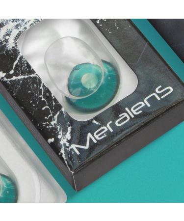 Meralens Anime Arc 3 Green Colored Contact Lenses | Crazy Fun Annual Lenses for Carnival Halloween & Cosplay | Free Lens Tank | Top Quality 0.0 Diopters - Buy Online on GoSupps.com