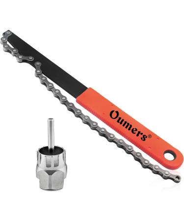 Oumers Bike Chain Tools Kit - Cassette Removal Tool, Chain Whip, Sprocket Remover, Rotor Lockring Removal Tool - Guide Pin Included - Buy Online on GoSupps.com