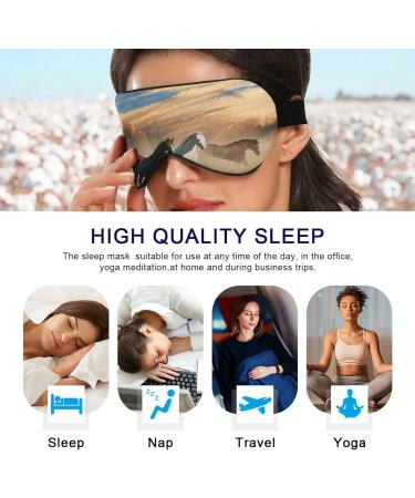 WELLDAY Running Horse Sleep Mask - Adjustable Blindfold for Men and Women - Buy Online on GoSupps.com