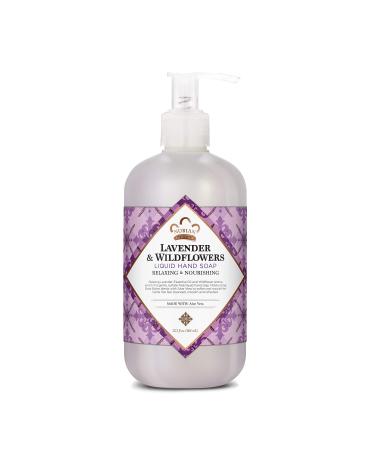 Nubian Heritage Liquid Hand Soap for Dry Hands Lavender and Wildflowers Cruelty-Free Skin Care 12.3 oz, 2090611 12.3 Fl Oz