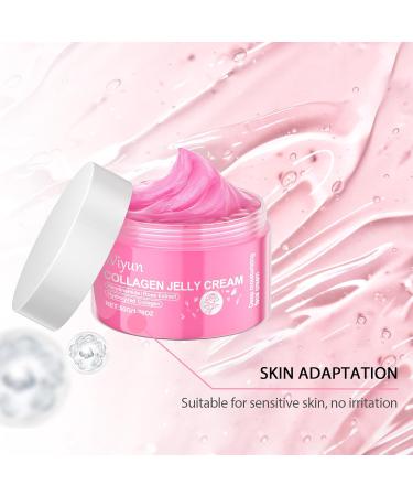 Aeviani Collagen & Niacinamide Jelly Cream with Rose Extract Hydrolyzed Collagen Moisturizer for Plumping & Hydration Smoothing Face Cream to Reduce Wrinkles 50g - Buy Online on GoSupps.com