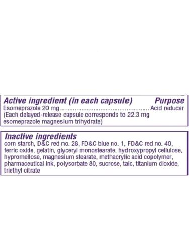 Nexium 24HR Acid Reducer Heartburn Relief Capsules for All-Day and All-Night Protection from Frequent Heartburn Heartburn Medicine with Esomeprazole Magnesium - 42 Count - Buy Online on GoSupps.com