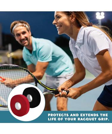 Vueinrg Ice Hockey Tape - 2 Rolls 2.5cm x 25m | Shock-Absorbing Anti-Rod Adhesive Handle Tape (Black Red) for Hockey & Sports - Buy Online on GoSupps.com