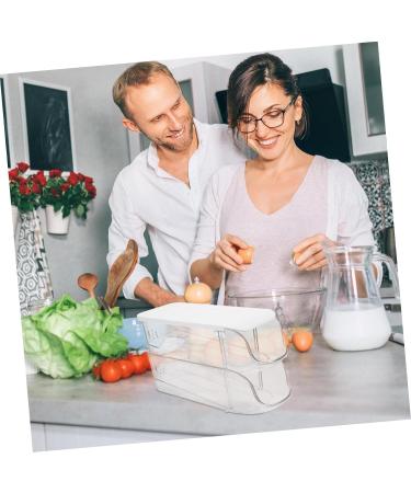 DOITOOL 2pcs Egg Storage Box Refrigerator Egg Rack Eggs Organizer Egg Tray Egg Holders Egg Carton Side Door - Buy Online on GoSupps.com