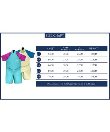 PZZMY Kids Shorty Wetsuit 2mm Neoprene Suit - Blue/Purple, 7-8 Years - Buy Online on GoSupps.com