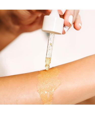 Skincyclopedia Shimmer Body Oil with 5% Argan Shea and Castor Oil Squalane and Gold Dust - Instant Hydration and Radiance 30ml - Buy Online on GoSupps.com