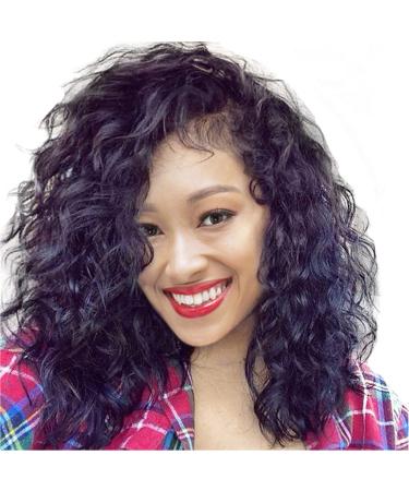 Kashyk Lace Front Human Wigs for Black Women Wig Curly Wave Brazilian Wig Pre Plucked 20 inch Heat -resistant synthetic wig