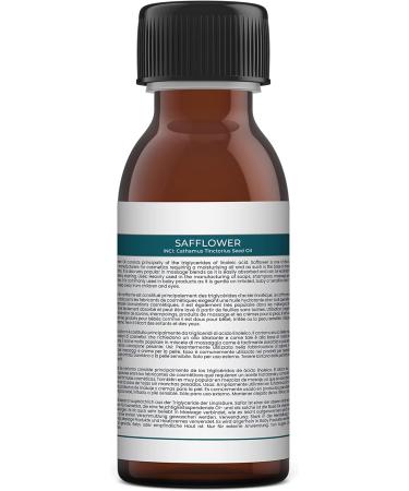 Mystic Moments Saflor Carrier Oil 125ml - Pure Natural Oil for Hair Face Nails Aromatherapy Massage & Vegan Oil Thinning - Buy Online on GoSupps.com