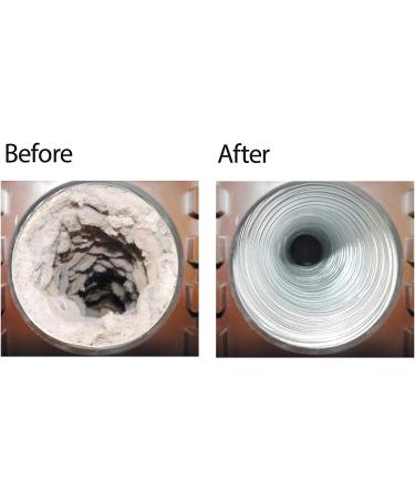 Gardus RLE202 LintEater Rotary Dryer Vent Cleaning System - Removes Lint & Extends Up to 12ft - Includes 4 Flexible 3ft Rods - White/Grey/Black - Buy Online on GoSupps.com