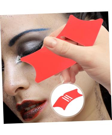 FRCOLOR Eyeliner Aids Eyeliner Pencil Silicone Molds Make up Aid Tools Eyeliner Guard Miss Liquid Auxiliary 10.3x3.8cm Red - Buy Online on GoSupps.com