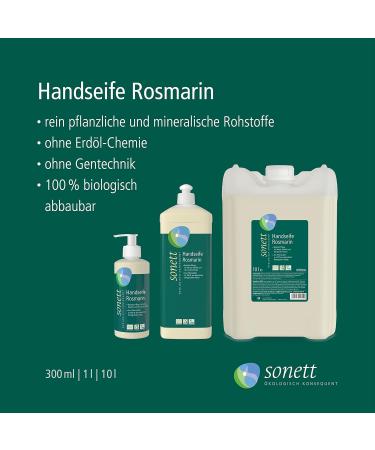 Sonett Hand Soap Rosemary 10 Liters - Eco-Friendly Liquid Soap for International Shipping - Buy Online on GoSupps.com