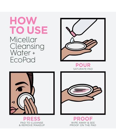 Shop Garnier Micellar Water & Eco Pad Starter Kit - All-In-One Facial Cleanser & Reusable Makeup Remover Pads - Buy Online on GoSupps.com