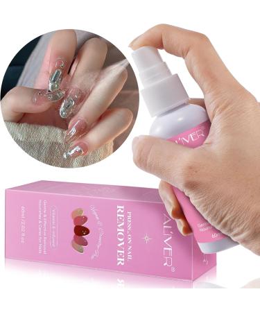 Nail Glue Remover for Press on Nails 60ml Vitamin E False Nail Remover for Fake Nails Nail Polish Remover Acrylic Nail Tips with Cuticle Pusher Adhesive False Nail Remover Accessories for Nail Art - Buy Online on GoSupps.com
