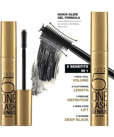 True Colour Lash Genius Mascara 5 en 1 Noir Avon Noir 10 ml (Lot de 1) - Buy Online on GoSupps.com