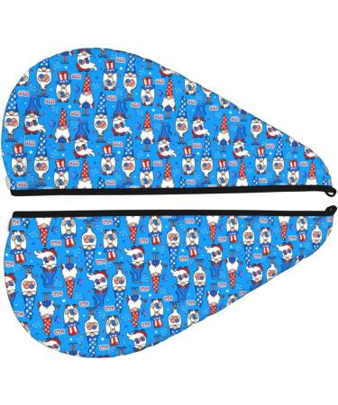 Ultra Plush Microfiber Hair Towel Wrap - Ultra Absorbent Turban for Curly Long & Thick Hair - Perfect Hair Drying Cap for Women - Gnomes in USA - Buy Online on GoSupps.com