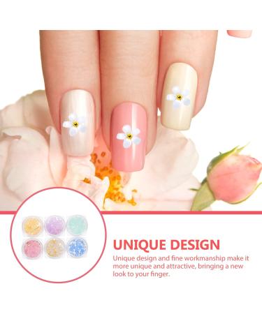 FRCOLOR 6 Boxes Nail Art Accessories Flower Flatback Resin Manicure Nail Rhinestones Resin Nail Stickers Nail Decorations Flower Resin Nail Accessories Resin Manicure Decor Girl 3d - Buy Online on GoSupps.com